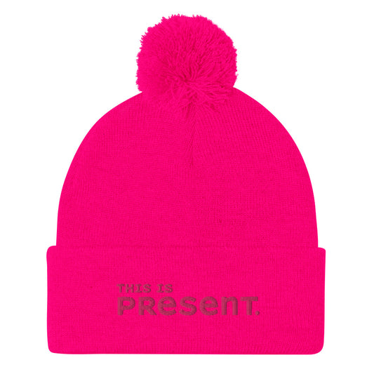 Pom-pom beanie: For your really shy friend (just kidding)